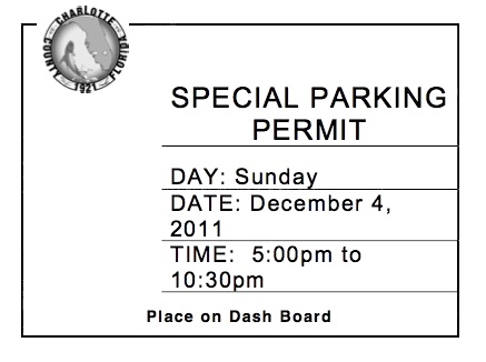 Special Parking Permit